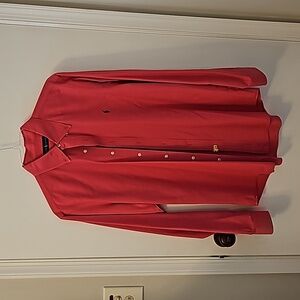 Ralph Lauren Dark Pink/Red Button Up. Size L.